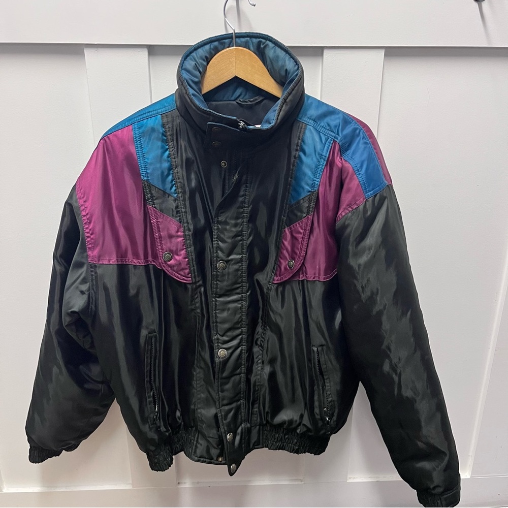 Women's Black, Purple, and Blue Jacket